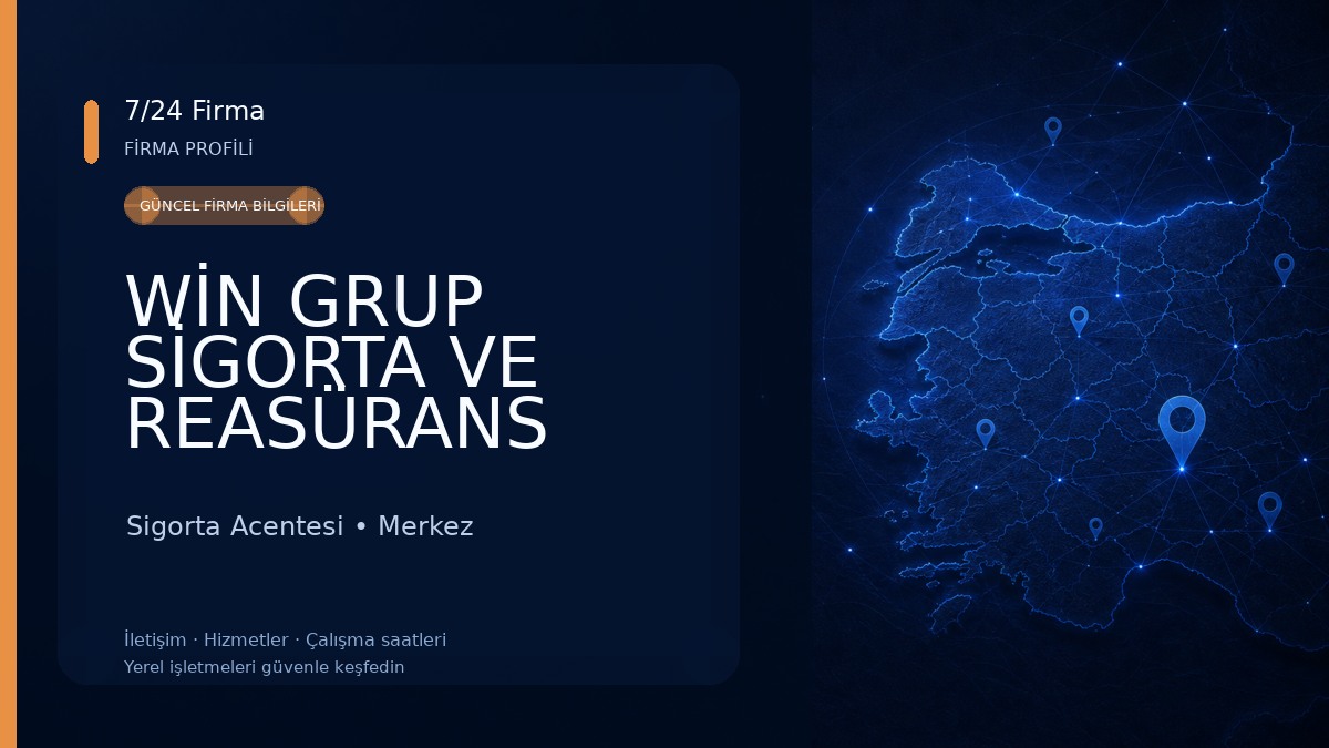 WİN GRUP SİGORTA VE REASÜRANS BROKERLİĞİ A.Ş. UZMAN ŞUBE Sigorta Acentesi