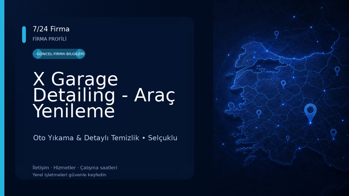 X Garage Detailing - Araç Yenileme Merkezi Oto Yıkama & Detaylı Temizlik