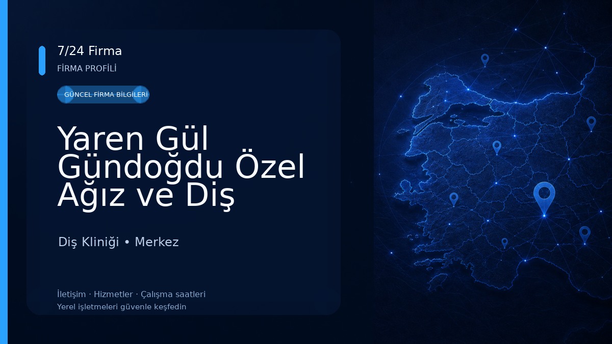 Yaren Gül Gündoğdu Özel Ağız ve Diş Sağlığı Kliniği Diş Kliniği