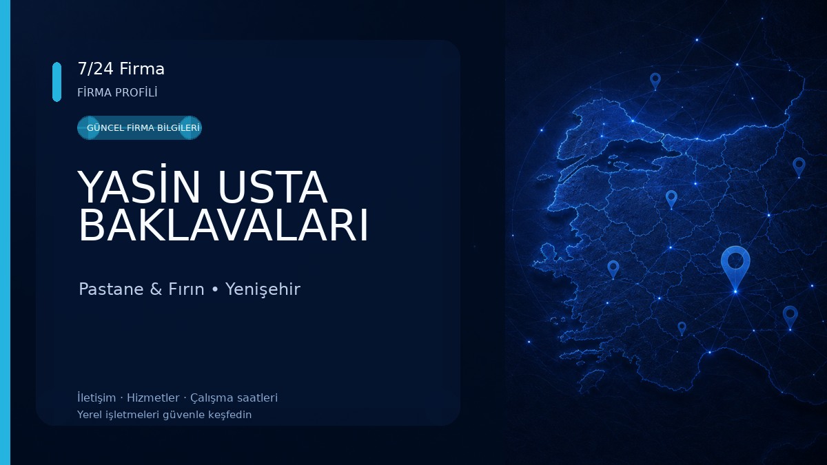 YASİN USTA BAKLAVALARI Pastane & Fırın