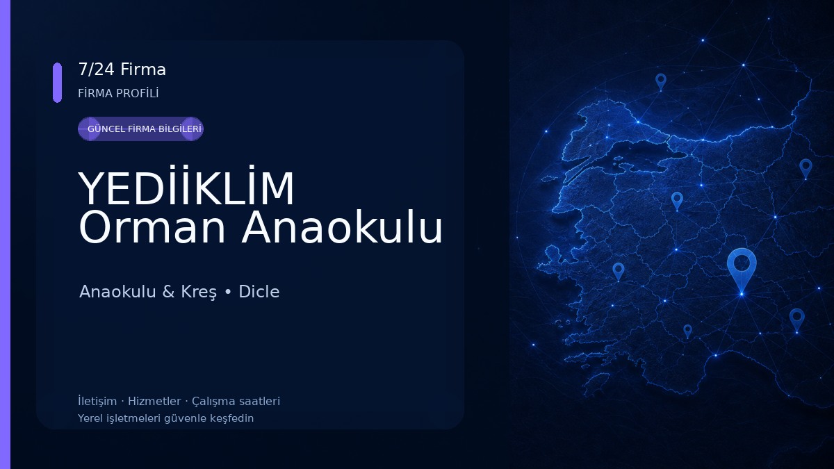 YEDİİKLİM Orman Anaokulu