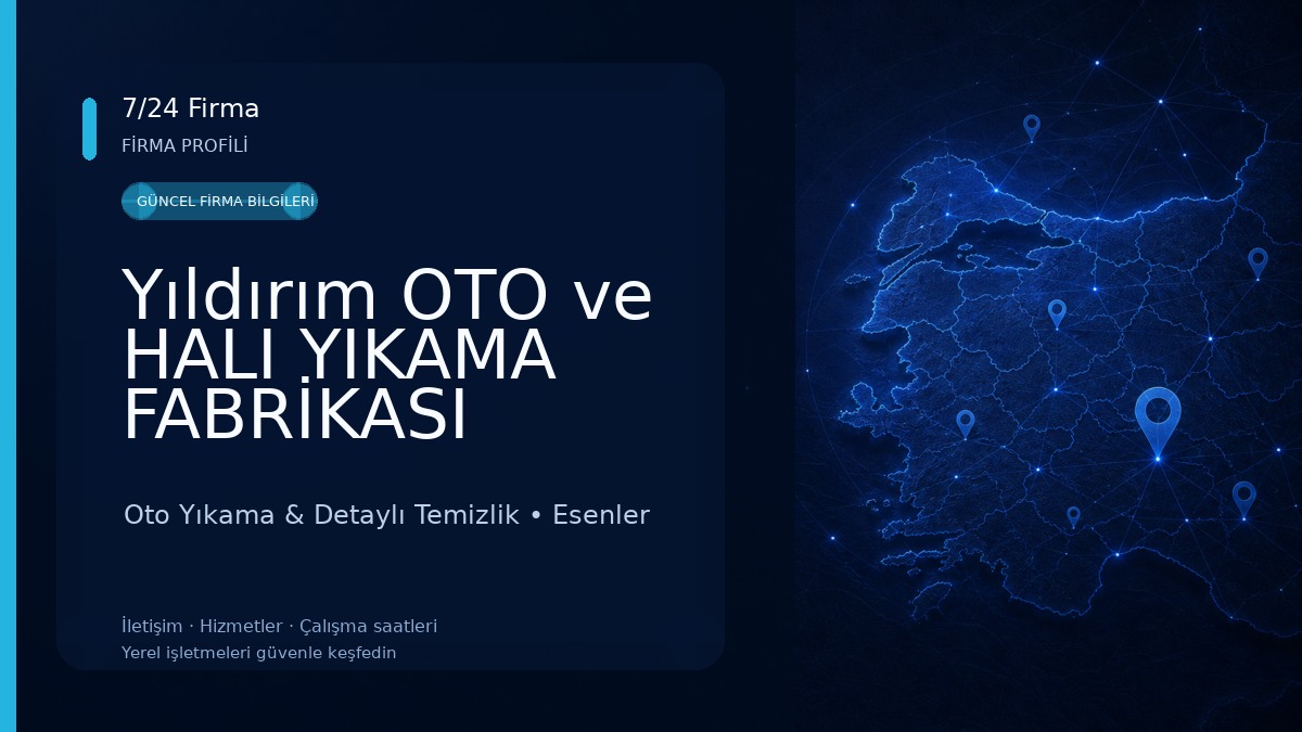 Yıldırım OTO ve HALI YIKAMA FABRİKASI